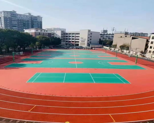 硅PU篮球场